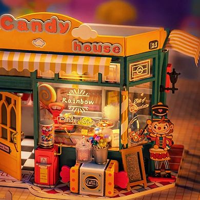 Diy 3d House Puzzle Rainbow Candy House 179pcs
