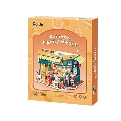 Diy 3d House Puzzle Rainbow Candy House 179pcs