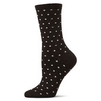 Women's Mini Dot Cashmere Crew Socks