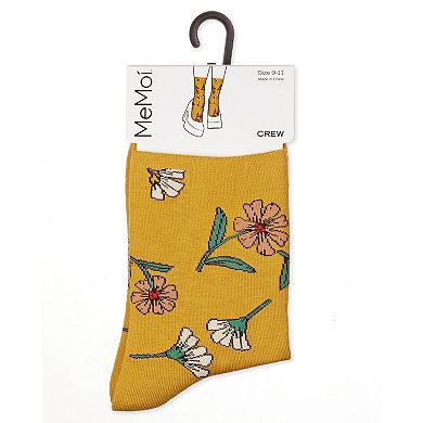 Women's Whimsy Floral Crew Socks