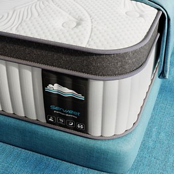 Serweet 14 Inch Memory Foam Hybrid Mattress Pocket Spring Mattress In A Box