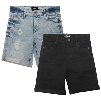 Little Boy's Roll-up Denim Shorts 2-pack