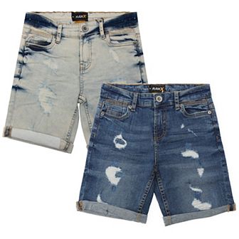 Little Boy's Roll-up Denim Shorts 2-pack
