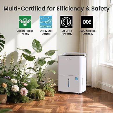 Waykar 30-Pint Dehumidifier for 2,000 Sq. Ft with Drain Hose & Quiet Mode