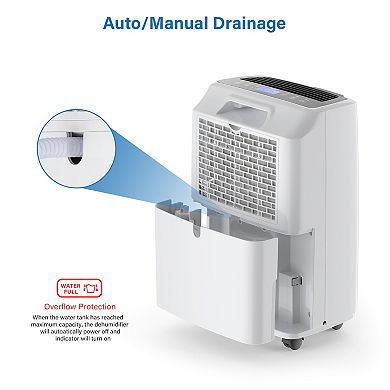 Yaufey 2,500 Sq. Ft Portable Dehumidifiers For Home