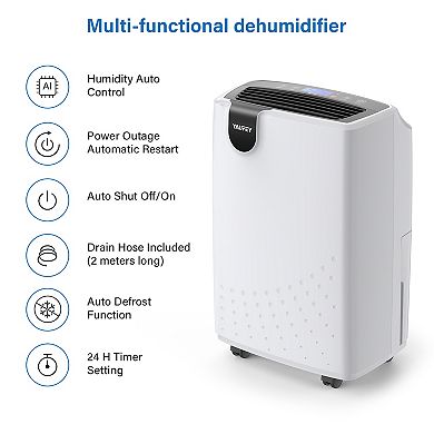 Yaufey 2,500 Sq. Ft Portable Dehumidifiers For Home