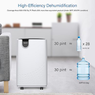 Yaufey 2,500 Sq. Ft Portable Dehumidifiers For Home