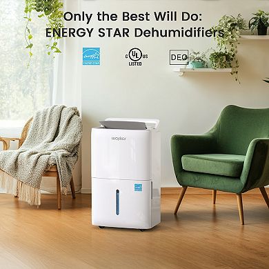 Waykar 150 Pint Energy Star Dehumidifier with Built-in Pump for Home and Basement