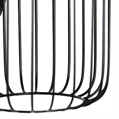 Lalia Home Ironhouse One Light Industrial Decorative Cage Wall Sconce Uplight Downlight Wall Mounted Fixture