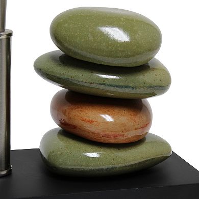 Lalia Home Contemporary Tranquil Stone Table Lamp