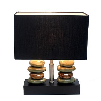 Lalia Home Contemporary Tranquil Stone Table Lamp