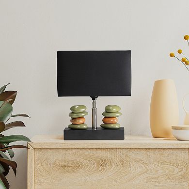 Lalia Home Contemporary Tranquil Stone Table Lamp