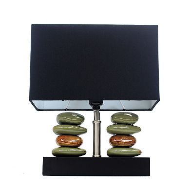 Lalia Home Contemporary Tranquil Stone Table Lamp