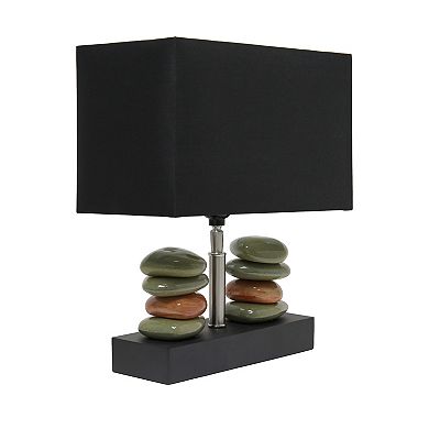 Lalia Home Contemporary Tranquil Stone Table Lamp