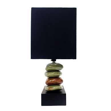 Lalia Home Contemporary Tranquil Stone Table Lamp