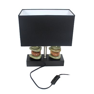 Lalia Home Contemporary Tranquil Stone Table Lamp