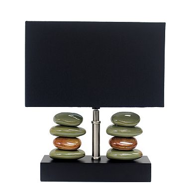 Lalia Home Contemporary Tranquil Stone Table Lamp