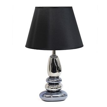 Lalia Home Contemporary Ebb and Flow Stacked Stone Table Lamp