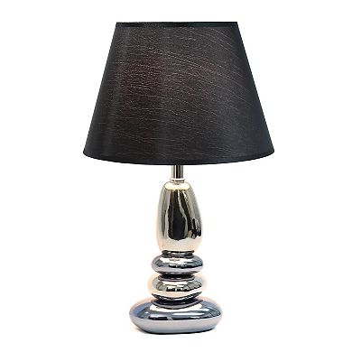 Lalia Home Contemporary Ebb and Flow Stacked Stone Table Lamp