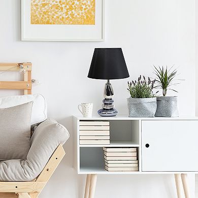 Lalia Home Contemporary Ebb and Flow Stacked Stone Table Lamp