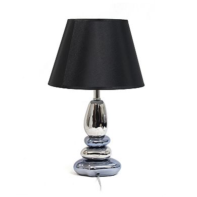 Lalia Home Contemporary Ebb and Flow Stacked Stone Table Lamp