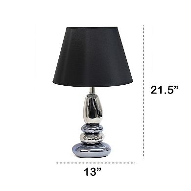 Lalia Home Contemporary Ebb and Flow Stacked Stone Table Lamp