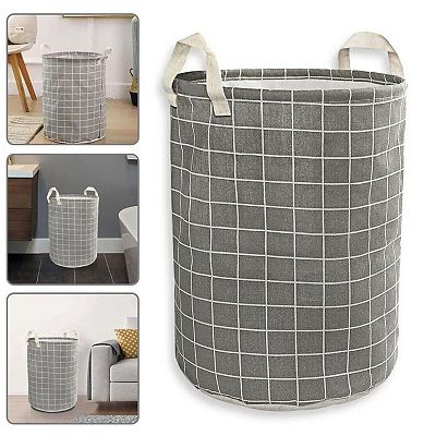 Foldable Laundry Hamper Clothes Storage Bag For Home And Dorm