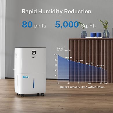 80 Pint Energy Star Dehumidifier For Basement