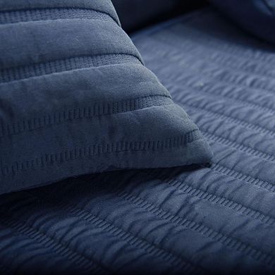 Rizzy Home 3-pc. Blue Quilt Set with Shams