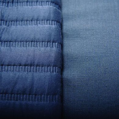 Rizzy Home 3-pc. Blue Quilt Set with Shams