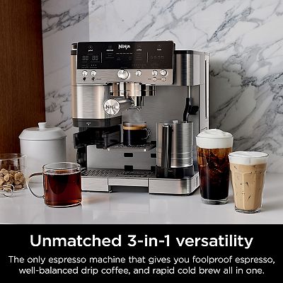 Ninja Luxe Café Premier Series 3-in-1 Espresso, Coffee and Cold