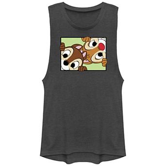 Disney's Chip N Dale Peeking Juniors' Graphic Tank Top