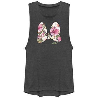 Disney's Minnie Mouse Flower Print Juniors' Graphic Tank Top
