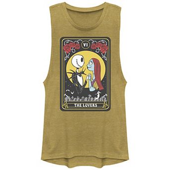 Disney's The Nightmare Before Christmas Jack And Sally The Lovers Juniors' Graphic Tank Top