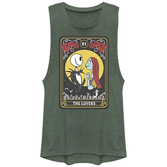 Disney's The Nightmare Before Christmas Jack And Sally The Lovers Juniors' Graphic Tank Top