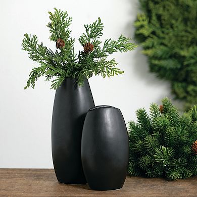 Sullivan's 2-pc. Modern Matte Black Vase Table Decor Set