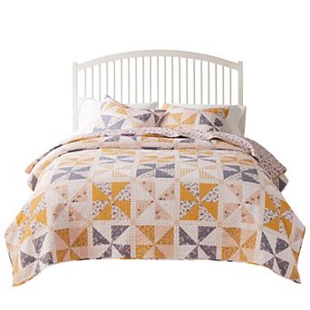 Greenland Home Fashions Pinwheel and Posey Bedspread Set