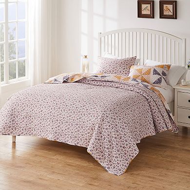 Greenland Home Fashions Pinwheel and Posey Bedspread Set