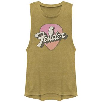 Juniors' Fender Gradient Guitar Pick Graphic Tank Top