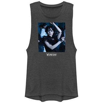 Juniors' Wednesday Dance Pose Graphic Tank Top