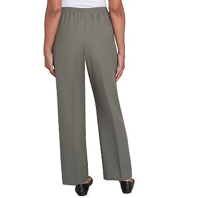 Alfred Dunner Petite Classic All-Around Elastic Waistband Denim Pant Average Length