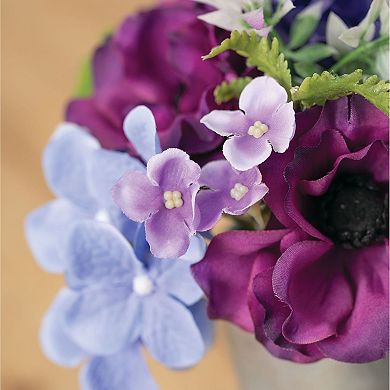 Sullivan's Anemone and Hydrangea Artificial Plant