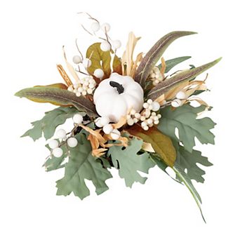 Sullivan's Artificial Pumpkin And Leaf Orb Table Decor