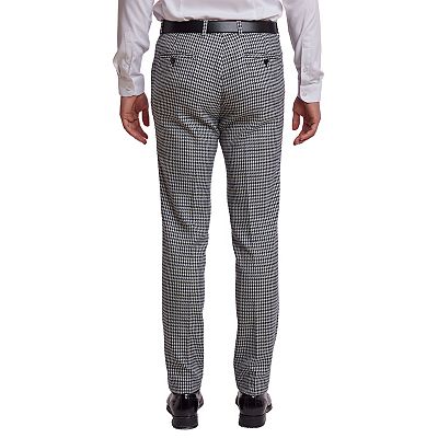 Men's Paisley & Gray Downing Slim Fit Suit Pants