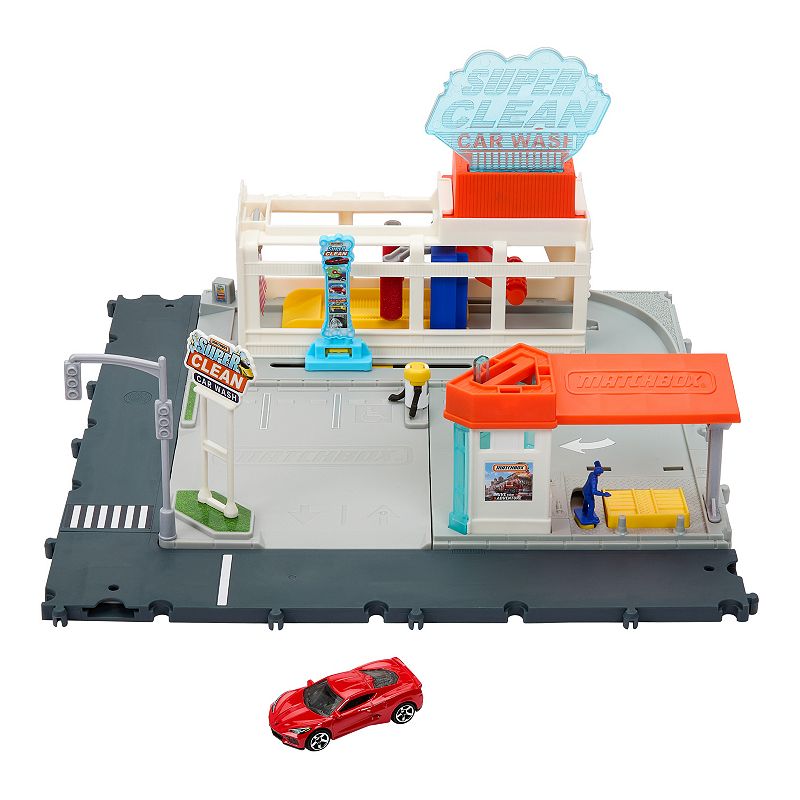 MBX Action Drivers Super Car Wash Playset