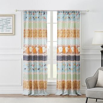 Greenland Home Fashions Penelope Set of 2 Window Curtain Panels