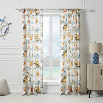 Greenland Home Fashions Kona Set of 2 Window Curtain Panels