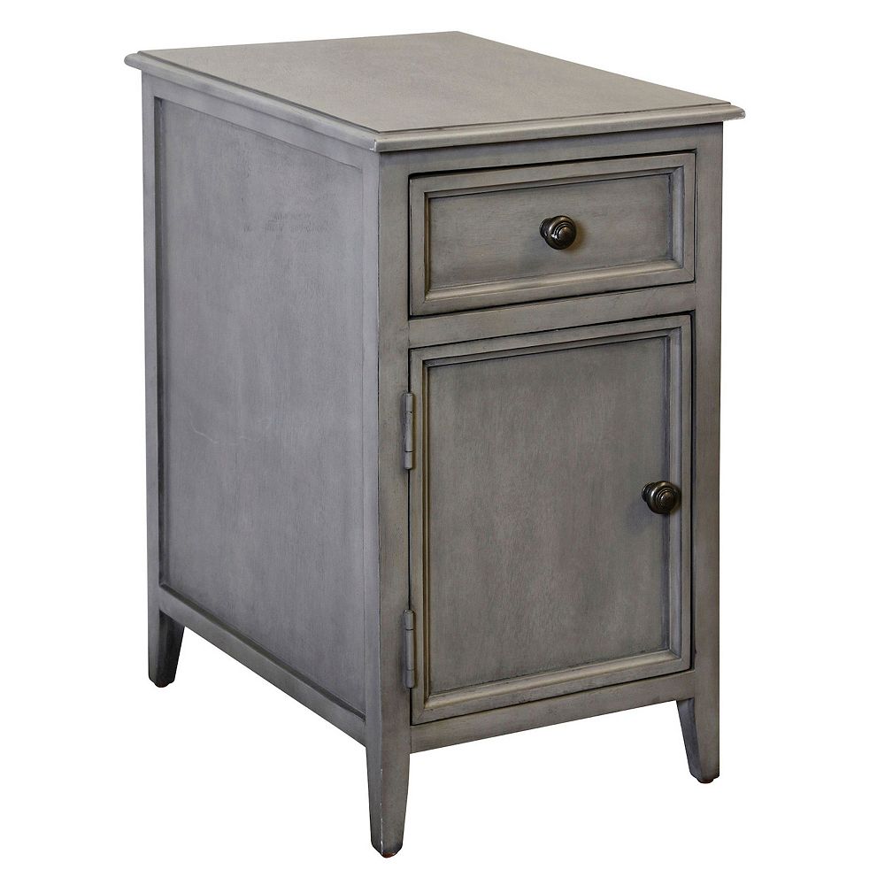 Distressed Storage Side Table