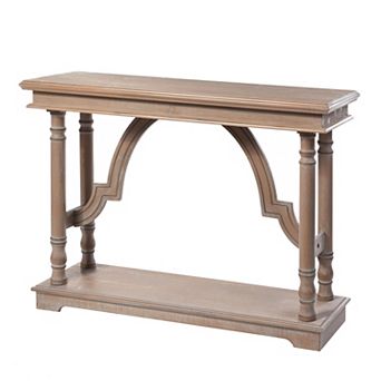 Arch Detail Wood Trestle Console Table