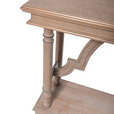 Arch Detail Wood Trestle Console Table